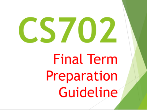 CS702 Final Term Preparation