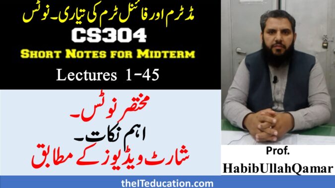 cs304 midterm final tem preparation short notes pdf