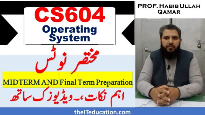 CS604 short Notes Pdf| Midterm & Final Term Preparation | Short Lectures cs604 short notes pdf for midterm and final term preparation
