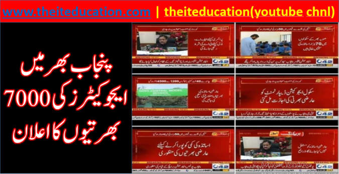 Punjab Educators Jobs 2021