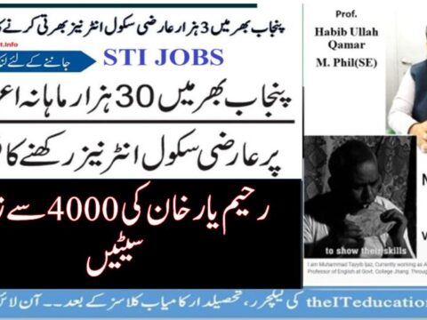 School-Teachers-Internee-STI-Rahim-Yar-Khan-4000-POSTS-STI-Vacancies-in-Rahim-Yar-KHAN.