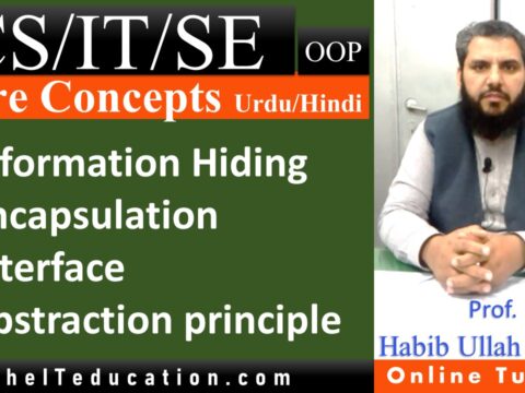 OOP Concepts - Information hiding, abstraction, interface and encapsulation