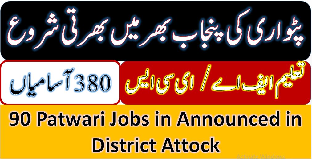 PatwariJobs2021Attock