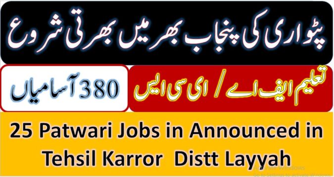 Patwari-jobs-in-Kahror-disst-layyah