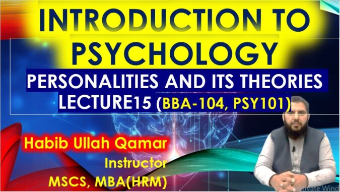 Personality and its theories intro to it