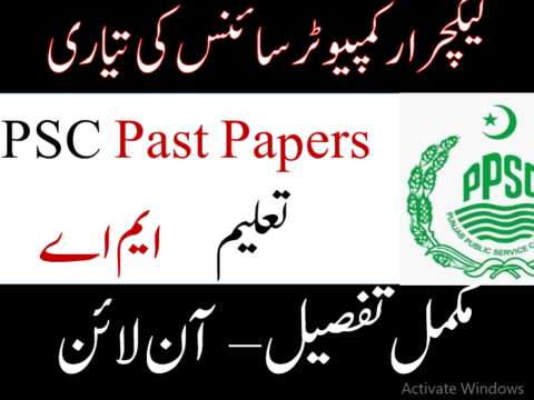 PPSC Lecturer Computer Science Past Papers MCQs | PPSC Past Papers Solved MCQ's