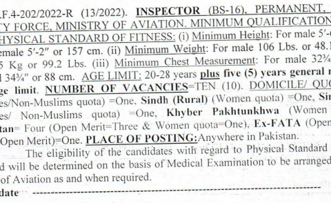 ASF Inspector Jobs 2022